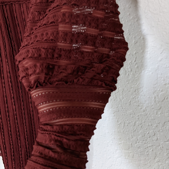 Bailey 44 Allesandra Ruffle Pointelle Dress Sheer - Picture 6 of 14